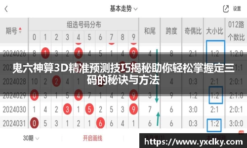 鬼六神算3D精准预测技巧揭秘助你轻松掌握定三码的秘诀与方法
