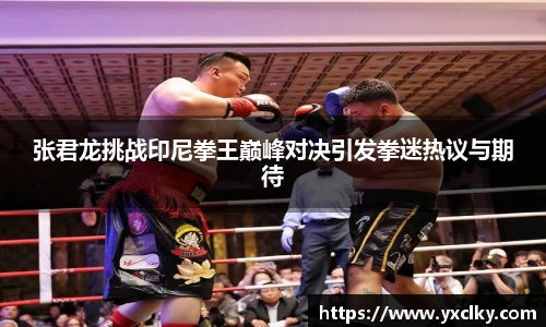 张君龙挑战印尼拳王巅峰对决引发拳迷热议与期待